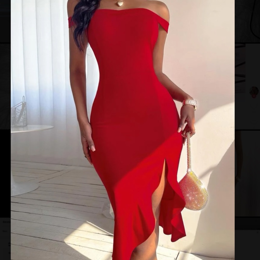 Red Dress, XS SHEIN